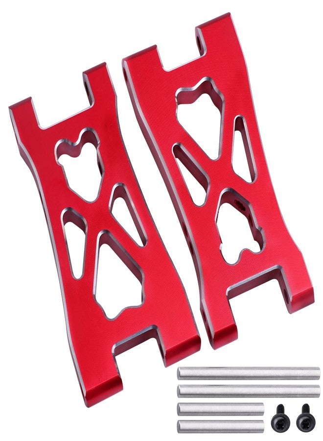 AllinRC Aluminum Lower Suspension Arms Front & Rear for Redcat Blackout XTE Upgrades, fit for Redcat Blackout XBE SC Pro Replace Parts BS213-007 / BLH-0002GM, 4pcs (Red) - Image 4